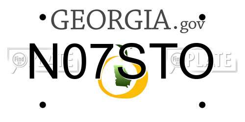 N07STO Georgia License Plate