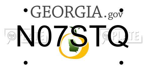 N07STQ Georgia License Plate