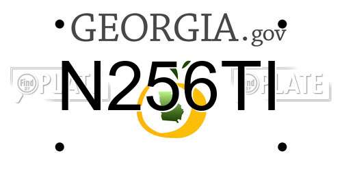 N256TI Georgia License Plate