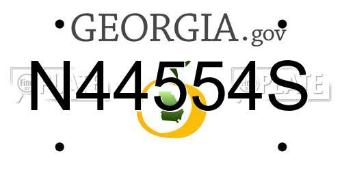 N44554S Georgia License Plate