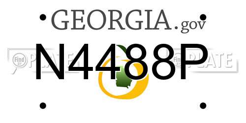 N4488P Georgia License Plate
