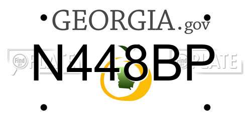 N448BP Georgia License Plate