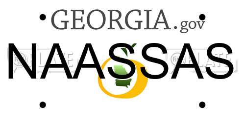 NAASSAS Georgia License Plate