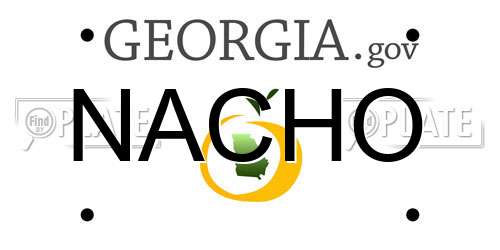 NACHO Georgia License Plate
