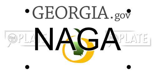 NAGA Georgia License Plate