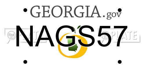 NAGS57 Georgia License Plate