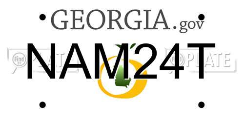 NAM24T Georgia License Plate