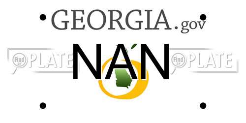 NAN Georgia License Plate
