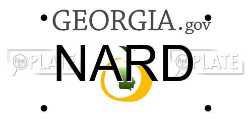 NARD Georgia License Plate