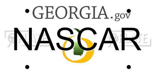 NASCAR Georgia License Plate
