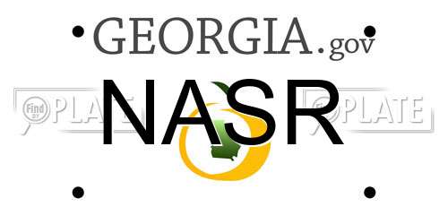 NASR Georgia License Plate