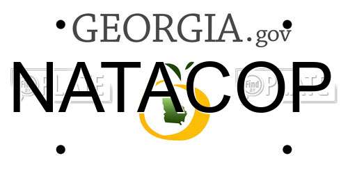 NATACOP Georgia License Plate