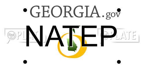 NATEP Georgia License Plate