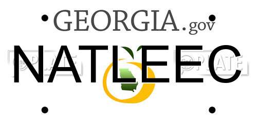 NATLEEC Georgia License Plate