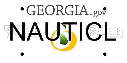 NAUTICL Georgia License Plate