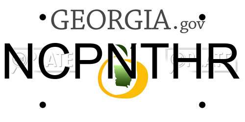 NCPNTHR Georgia License Plate