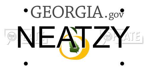 NEATZY Georgia License Plate