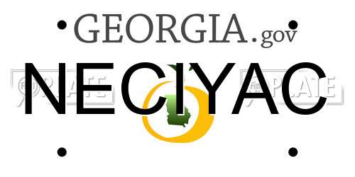 NECIYAC Georgia License Plate