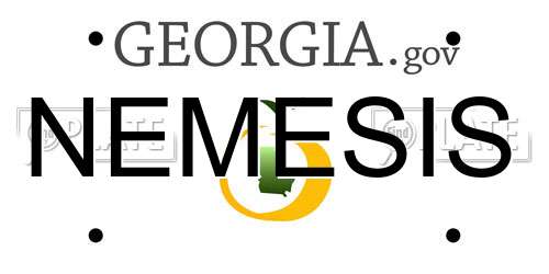 NEMESIS Georgia License Plate