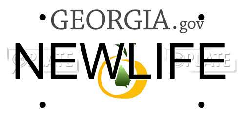 NEWLIFE Georgia License Plate