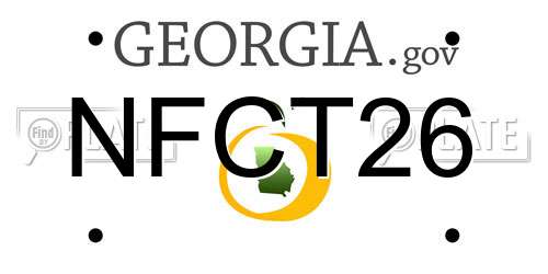 NFCT26 Georgia License Plate