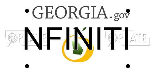 NFINITI Georgia License Plate