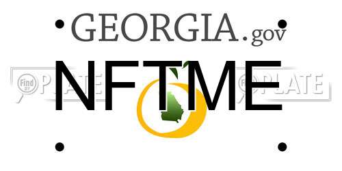NFTME Georgia License Plate