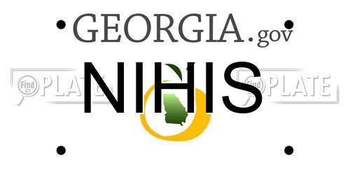 NIHIS Georgia License Plate