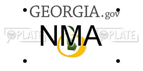 NMA Georgia License Plate