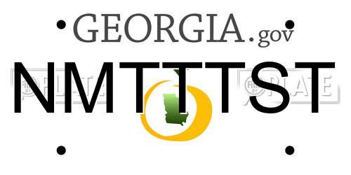 NMTTTST Georgia License Plate