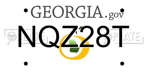 NQZ28T Georgia License Plate
