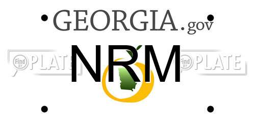 NRM Georgia License Plate
