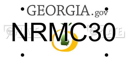 NRMC30 Georgia License Plate