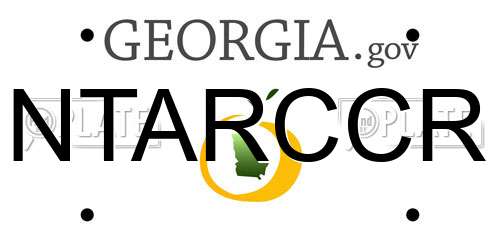 NTARCCR Georgia License Plate