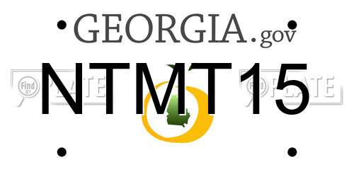 NTMT15 Georgia License Plate