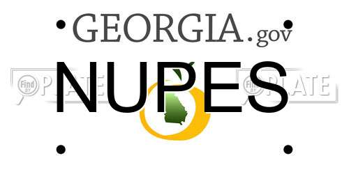NUPES Georgia License Plate