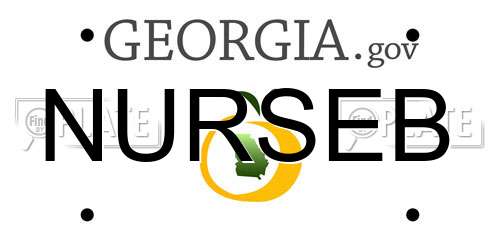 NURSEB Georgia License Plate