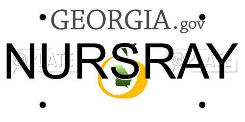 NURSRAY Georgia License Plate