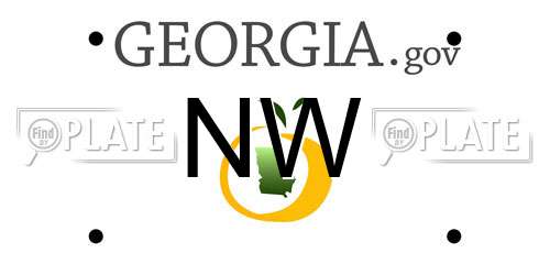 NW Georgia License Plate