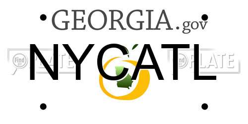 NYCATL Georgia License Plate