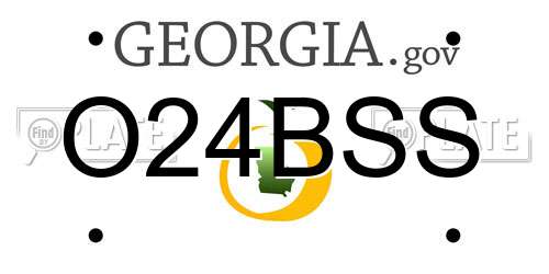 O24BSS Georgia License Plate