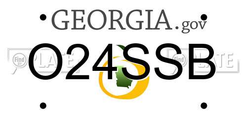 O24SSB Georgia License Plate