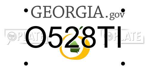 O528TI Georgia License Plate
