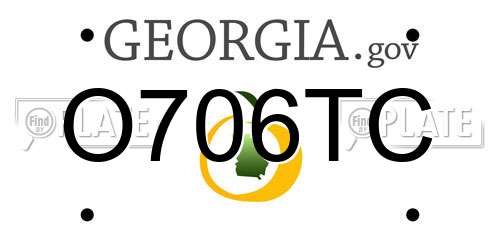 O706TC Georgia License Plate