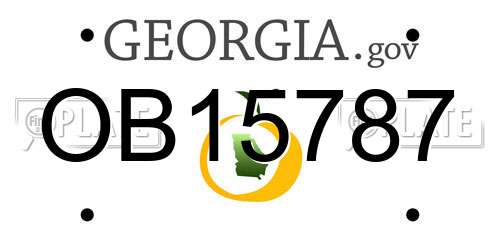 OB15787 Georgia License Plate