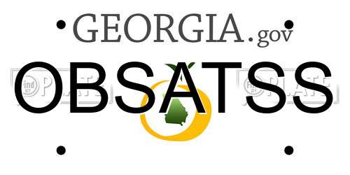 OBSATSS Georgia License Plate