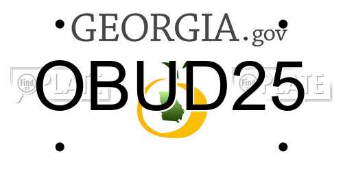 OBUD25 Georgia License Plate