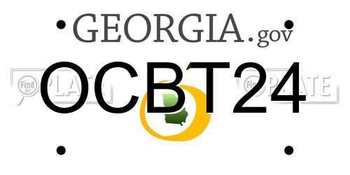 OCBT24 Georgia License Plate