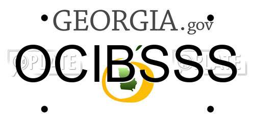 OCIBSSS Georgia License Plate