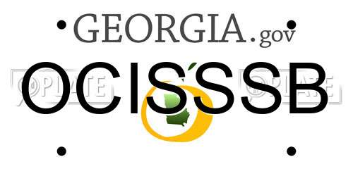 OCISSSB Georgia License Plate
